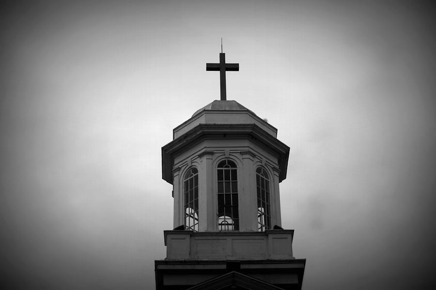 United Methodist Steeple Photograph by Laurie Perry