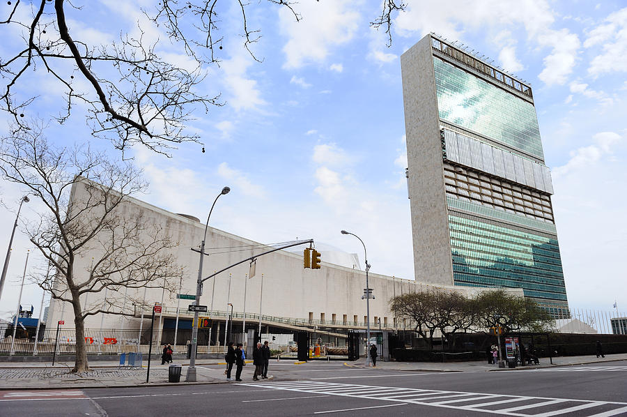 United Nations Headquarters complex in Manhattan New York City Photograph by Songquan Deng