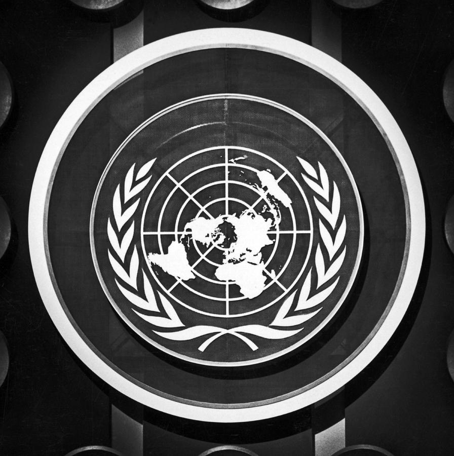 United Nations Symbol Photograph by Underwood Archives
