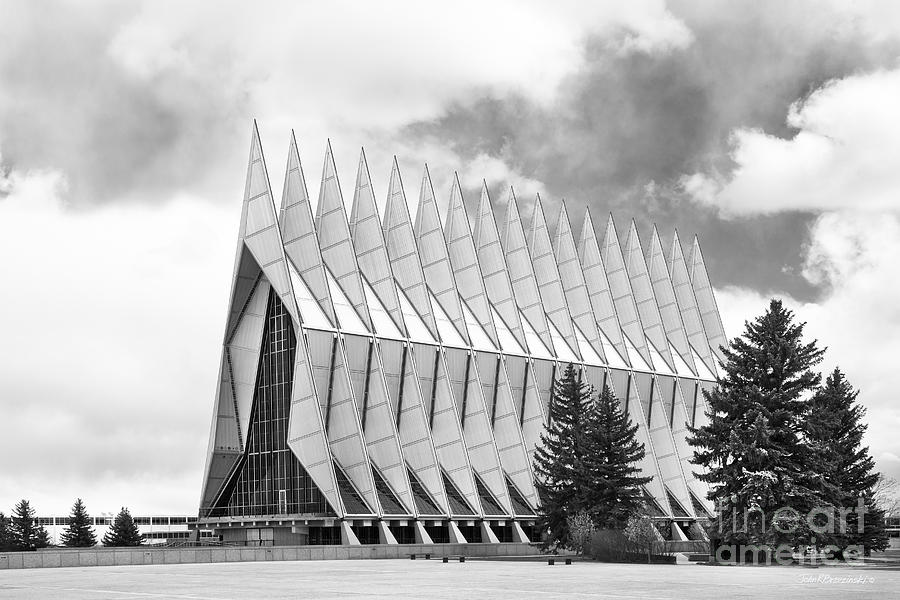 Colorado Springs Photograph - United States Air Force Academy Chapel  by University Icons
