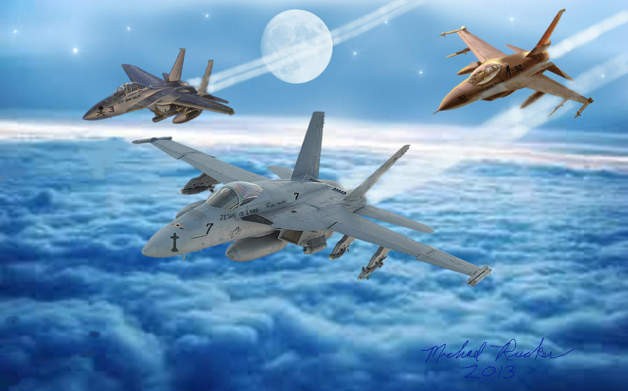 United States Air Force Digital Art by Michael Rucker
