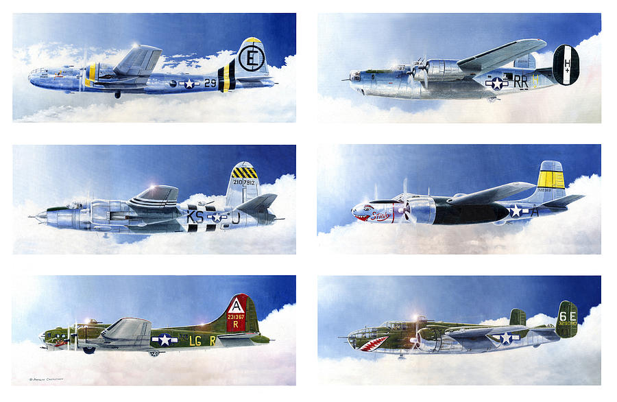 United States Bombers of WW2 Painting by Douglas Castleman - Pixels
