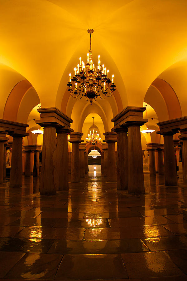 United States Capitol crypt  Photograph by Mitch Cat