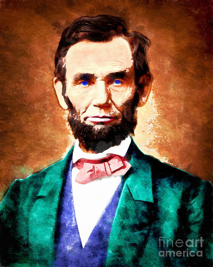 United States President Abraham Lincoln 20140914wc v1 Photograph by Wingsdomain Art and Photography