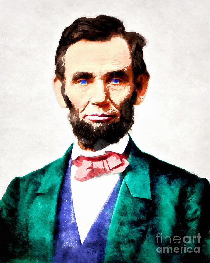 United States President Abraham Lincoln 20140914wc v2 Photograph by Wingsdomain Art and Photography