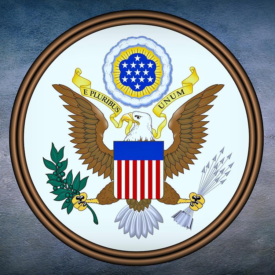 United States Seal Digital Art by Movie Poster Prints