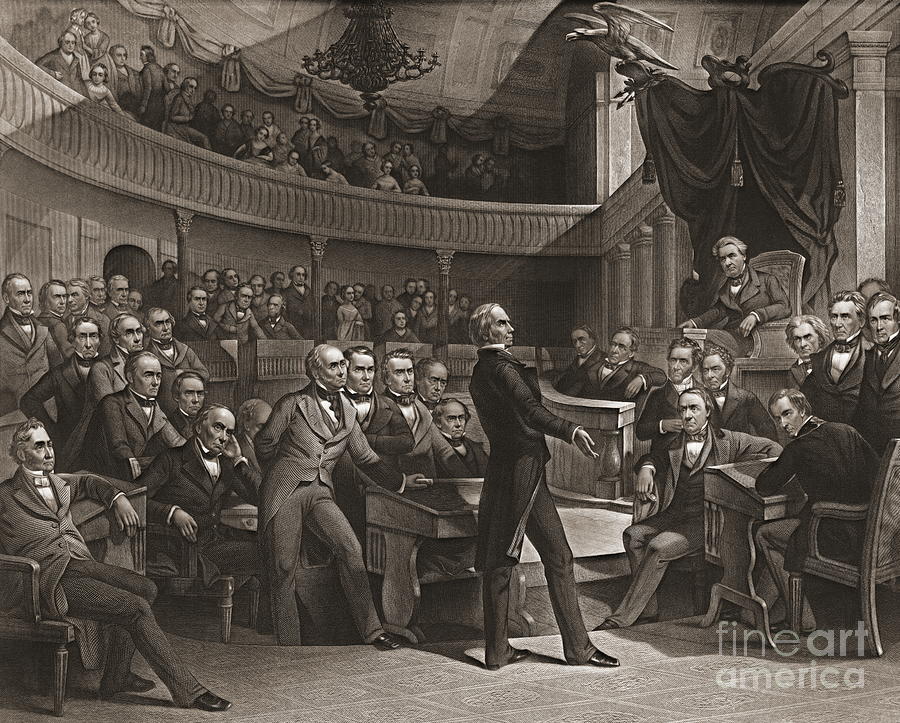 United States Senate 1850 Photograph by Padre Art