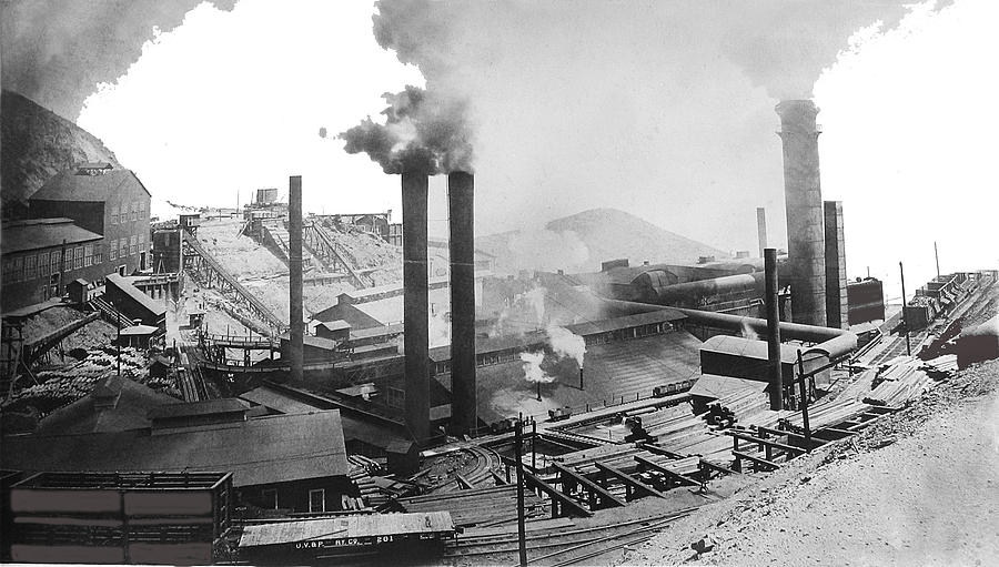 United Verde Mine Smelter Clarkdale Arizona no date-2013 Photograph by David Lee Guss