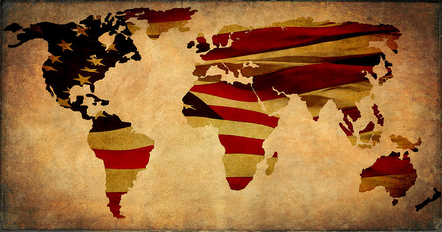 United World Map Photograph by Athena Mckinzie