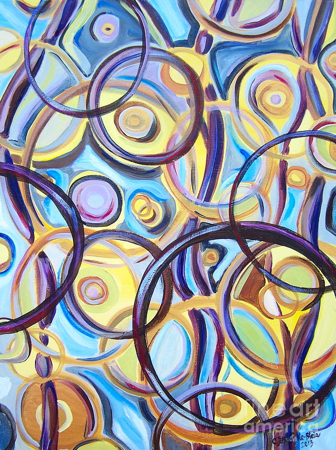 Abstract Painting - Unity by Catherine Gruetzke-Blais