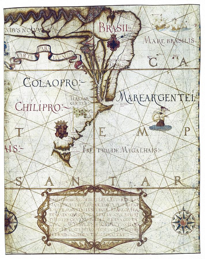 Map Photograph - Universa Ac Navigabilis Totius Terrarum by Everett