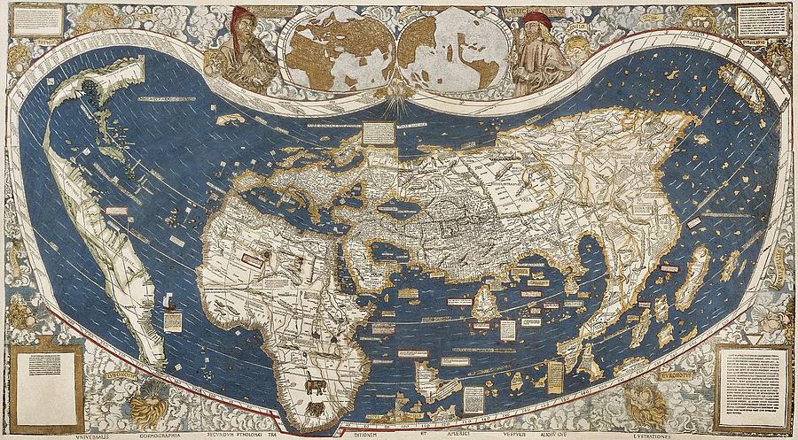 Universal Map, Belonging To The Work Photograph By Everett - Fine Art 