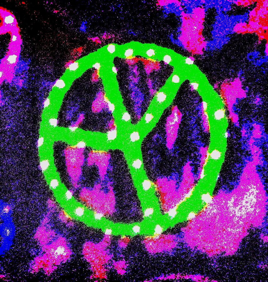 Sign Photograph - Universal Peace by Deena Stoddard