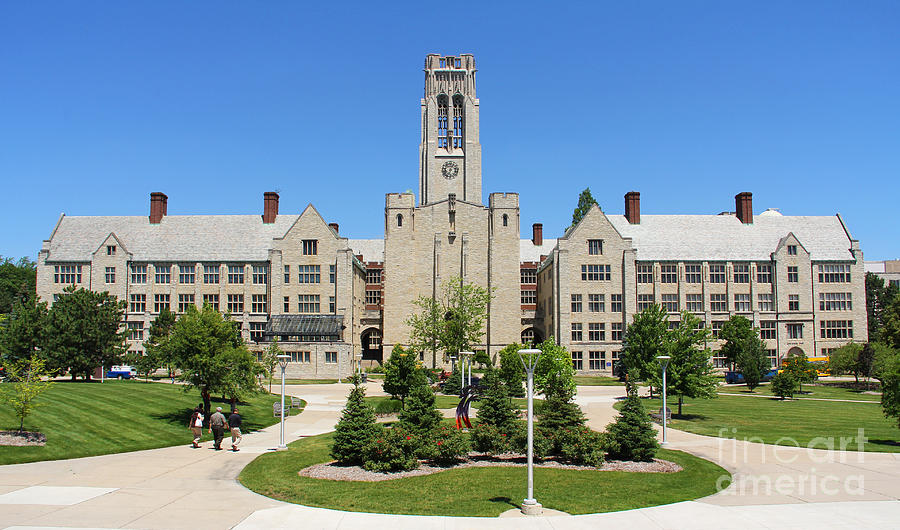 University Hall University of Toledo 2210 Photograph by Jack Schultz