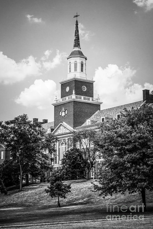 University of Cincinnati Black and White Picture Photograph by Paul Velgos