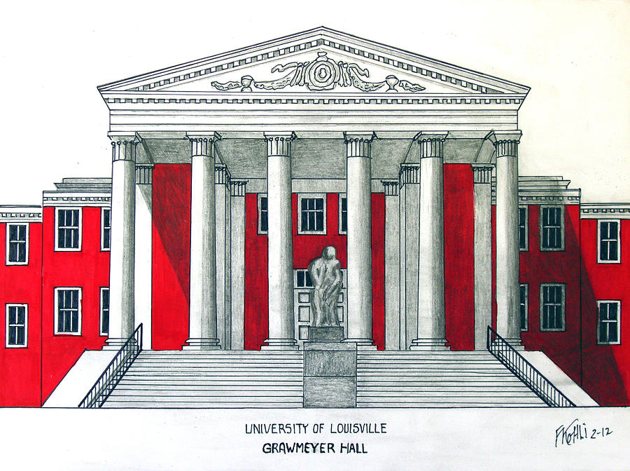 University of Louisville Drawing by Frederic Kohli