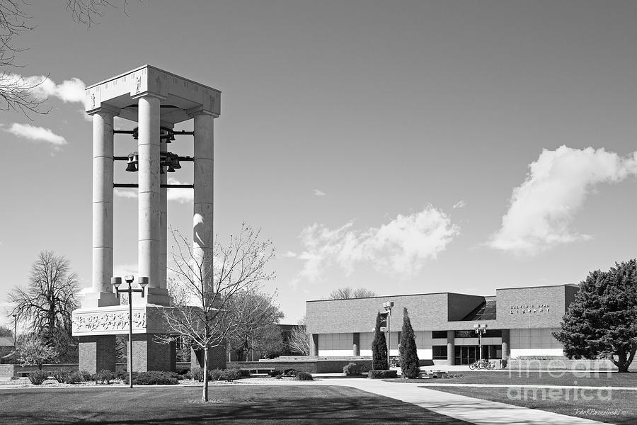 University of Nebraska Kearney Bell Tower and Library Photograph by University Icons