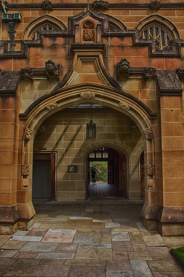 Architecture Photograph - University of Sydney Door by Douglas Barnard
