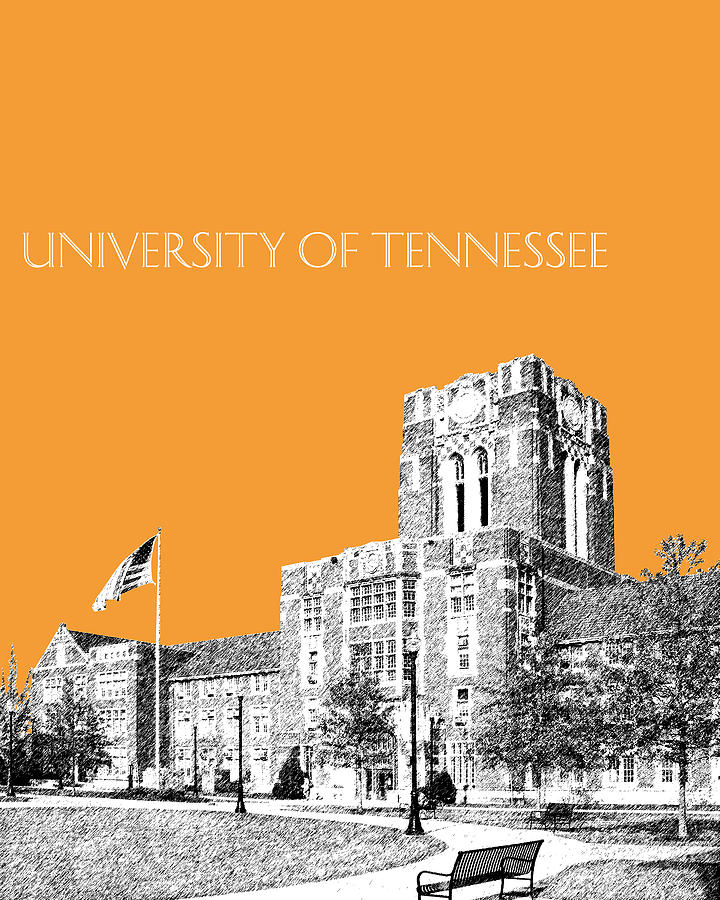 University of Tennessee - Orange Digital Art by DB Artist