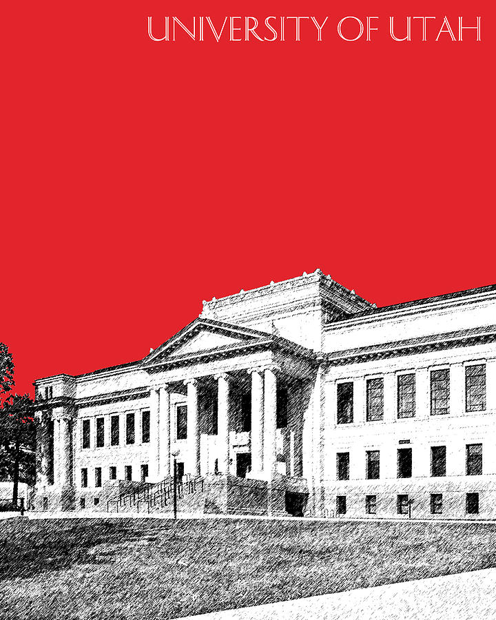 University of Utah - Red Digital Art by DB Artist
