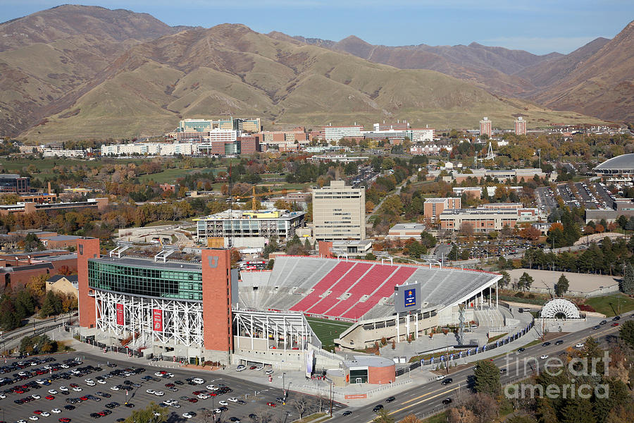 University Of Utah Photograph - University of Utah Rice Stadium by Bill Cobb