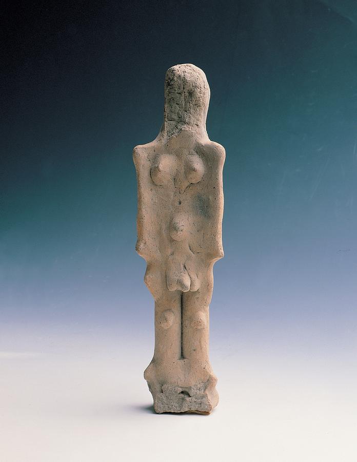 Unknown Artist, Clay Votive Statuette Photograph by Everett - Fine Art ...