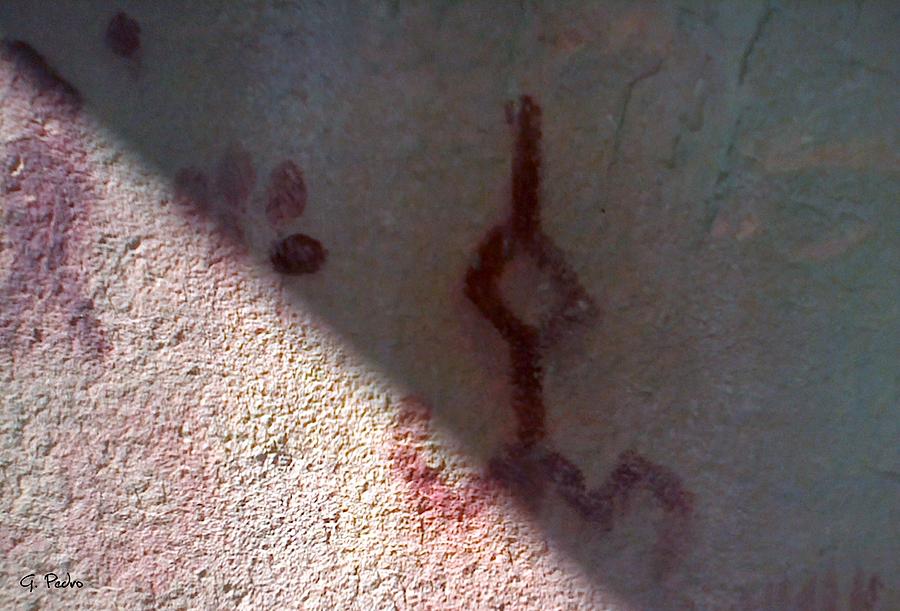Unknown Symbol Cave Painting Painting by George Pedro