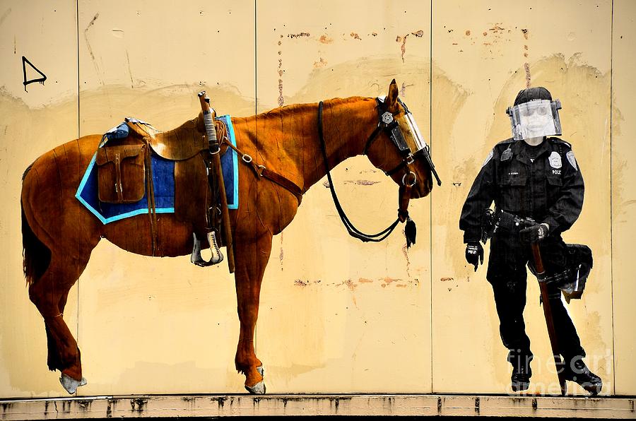 Unmounted Police Photograph by Newel Hunter