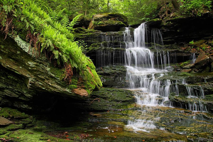 Unnamed Falls Photograph by Mike Farslow
