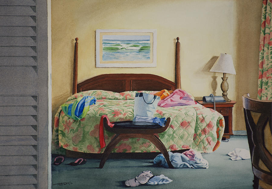 America Painting - Unslept In by Christopher Reid America Painting - Unslept In by Christopher Reid