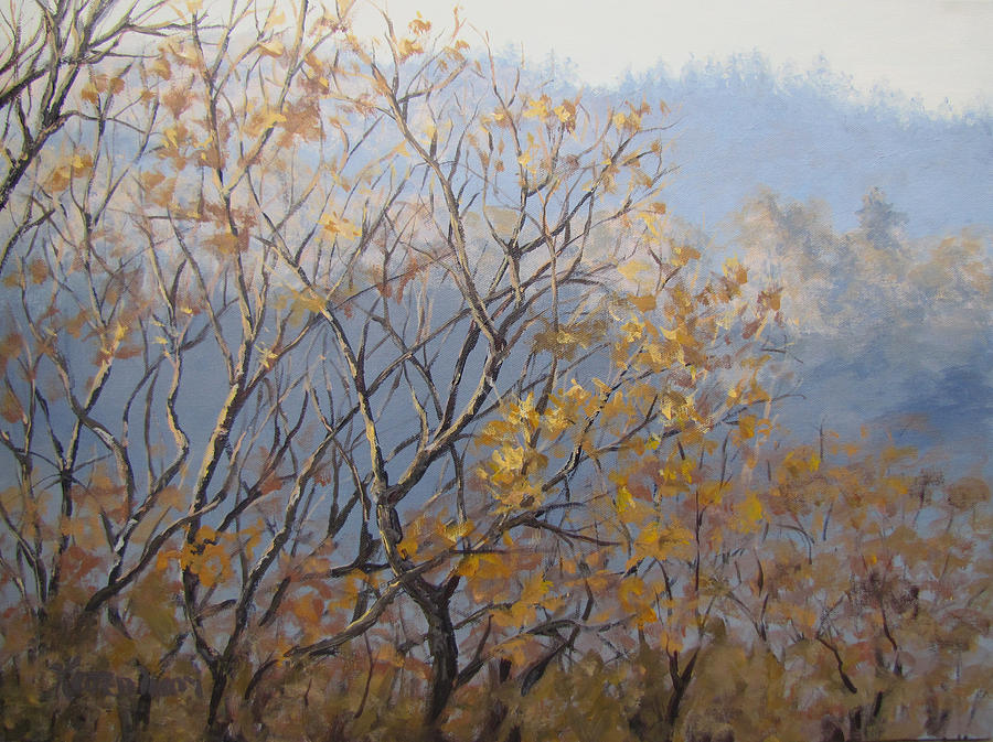 Fall Painting - Until Next Year by Karen Ilari