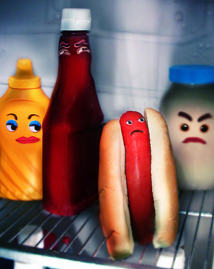 Surrealism Photograph - Hot dog by Diane Bradley