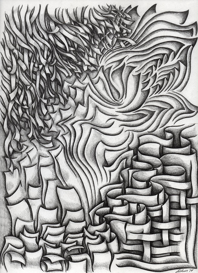 Abstract Drawing - Untitled 39 by Diana Durr Abstract Drawing - Untitled 39 by Diana Durr