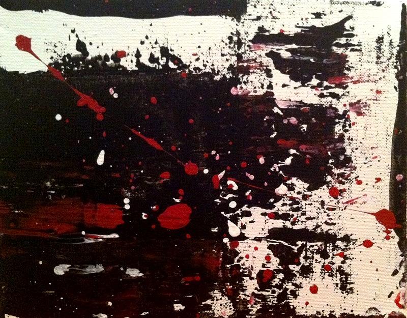 Abstract Painting - Untitled 6 Pollock Inspired by Vanessa Carpenter