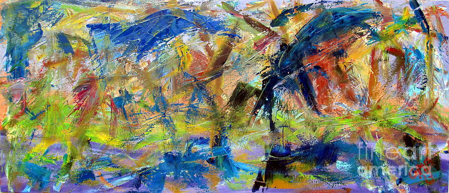 Untitled Abstract #2 Painting by Greg Mason Burns