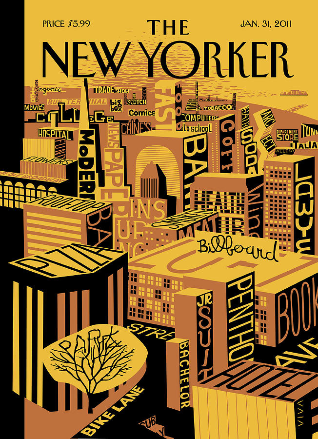 New Yorker January 31st, 2011 Painting by Frank Viva