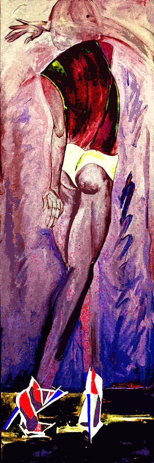 Untitled Painting by Leslie Marcus Untitled Painting by Leslie Marcus