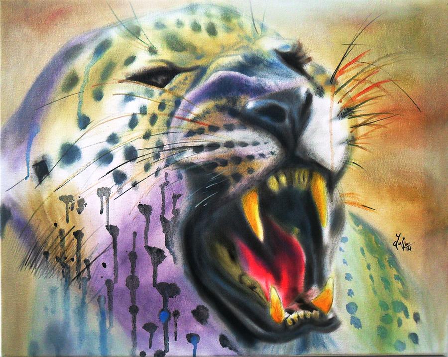 Leopard Painting - Untitled by Luis Carlos A