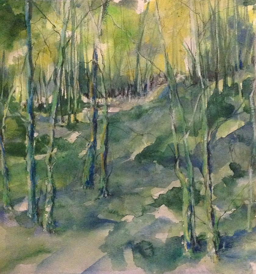 Untitled Swamp  Painting by Robin Miller-Bookhout