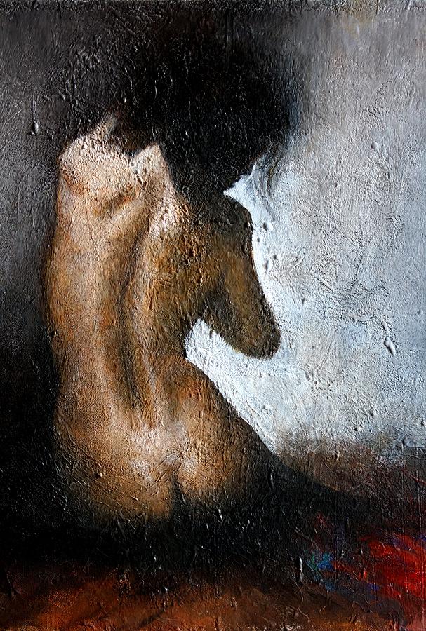 Nude Painting - Untitled by Ted Castor