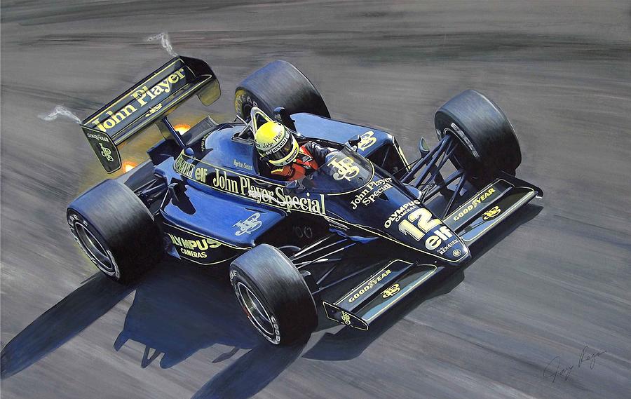 Untouchable - Ayrton Senna F1 Lotus JPS Renault Turbo 97T 1985 Art