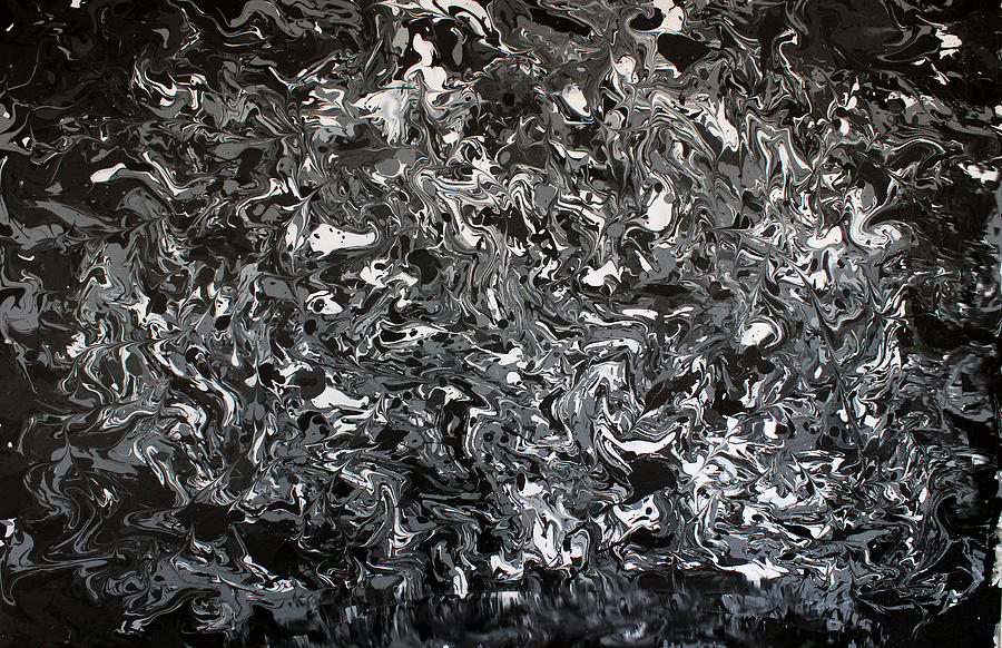 Black And White Painting - Untrue by Philip Connor