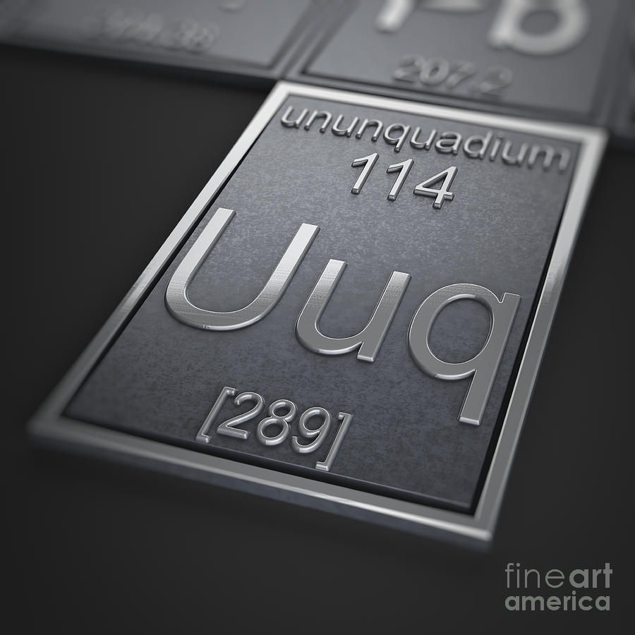 Ununquadium Chemical Element Photograph by Science Picture Co