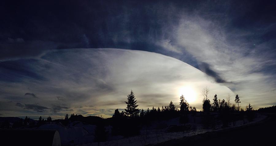 Unusual Winter Sky Photograph by Kate Gibson Oswald