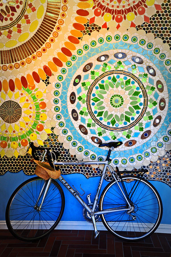 Bicycle Photograph - Up Against A Wall by Lynn Bauer
