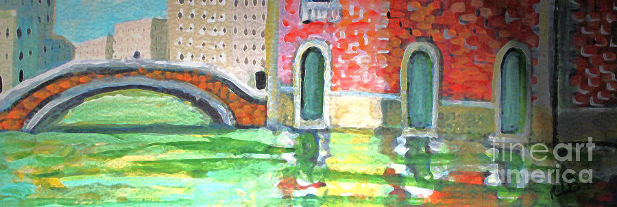 Up and Down the Venice Canals Painting by Rita Brown