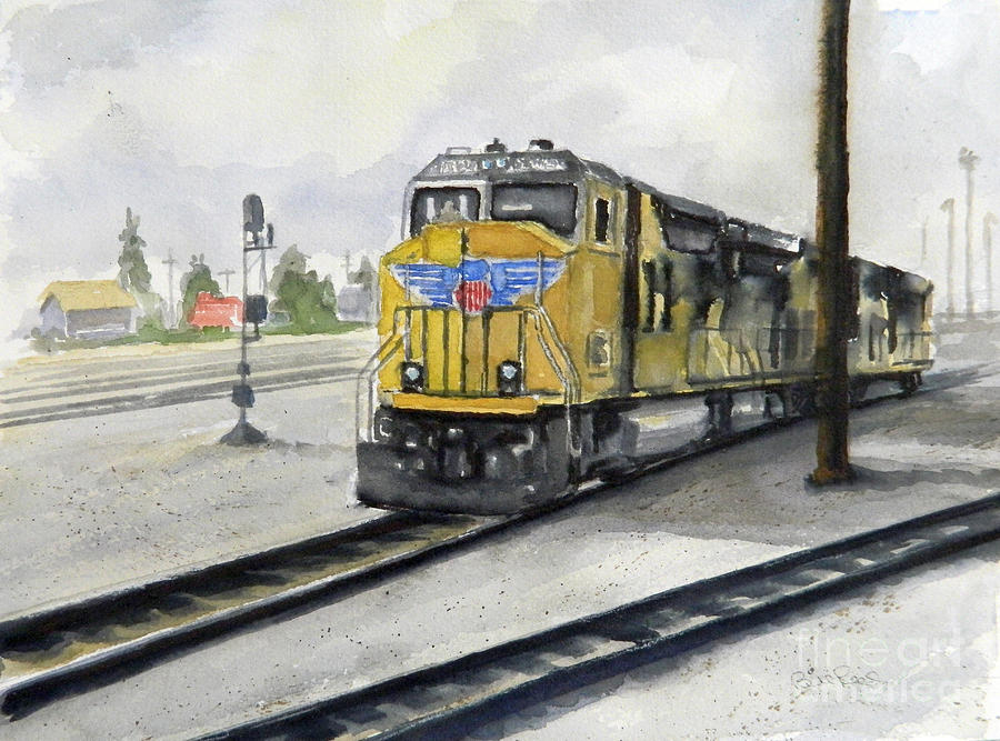 U.P. Locomotive Painting by William Reed