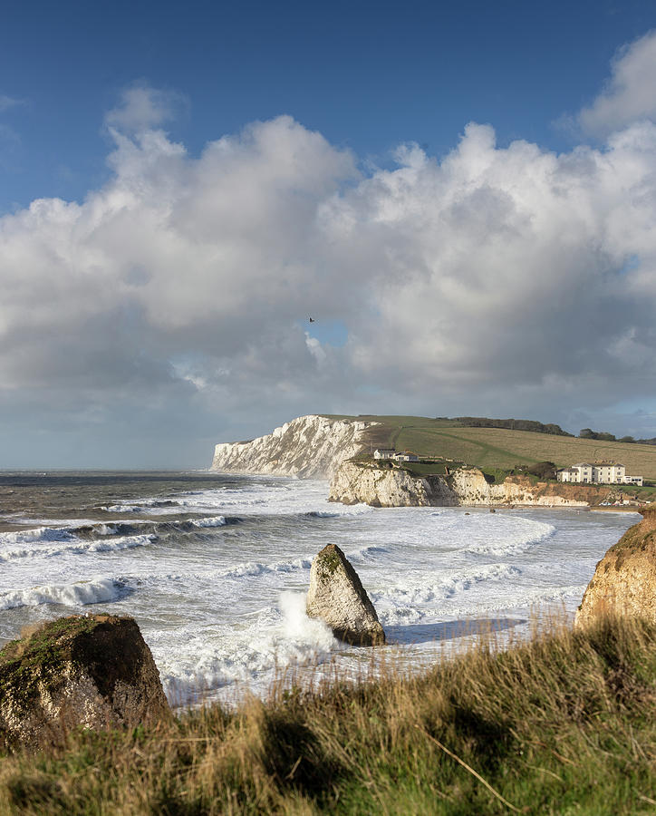 Up On The Cliffs At Freshwater Bay Photograph by S0ulsurfing - Jason Swain