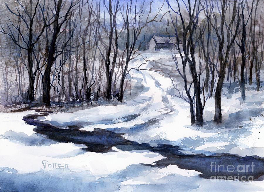 Up on the Hill  Painting by Virginia Potter