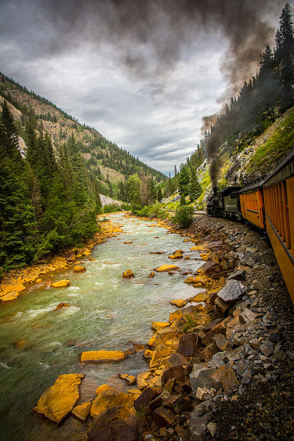 Up the Animas River Train Photograph by Randall Branham